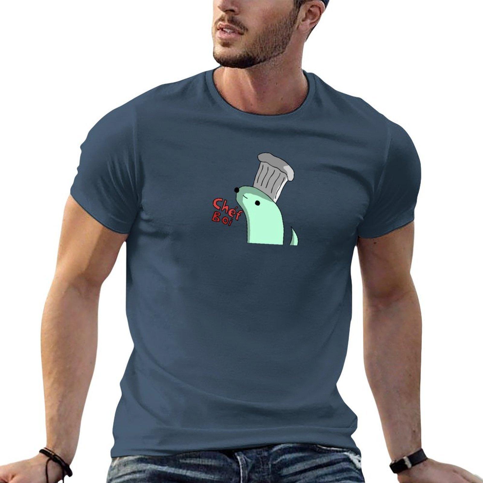 Chef Boi Tiny Snek Comics Tshirt Breathable Basic Cotton Tshirt S