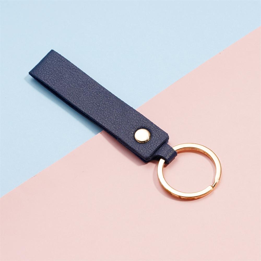 1/5pcs PU Leather Keychain Business Gift Leather Key Chain for Men Women Car Key Strap Waist Wallet KeyChains Keyrings