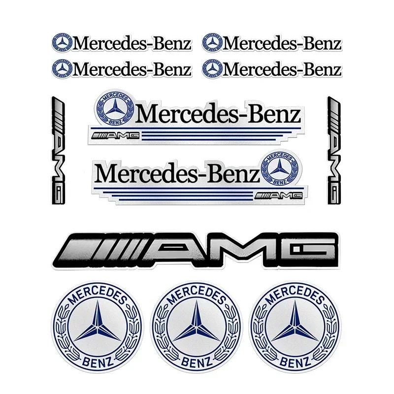 1 Set Auto-Plakette Aufkleber Auto-Dekoration Abziehbild Für Mercedes Benz W204 W124 W201 W202 W212 W220 W205 GLA CLA Auto Zubehör Gadgets