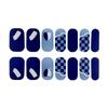 New type of bake-free gel nail polish film, full sticker, plaid spring and summer flower nail art film, nail film, waterproof paper patch