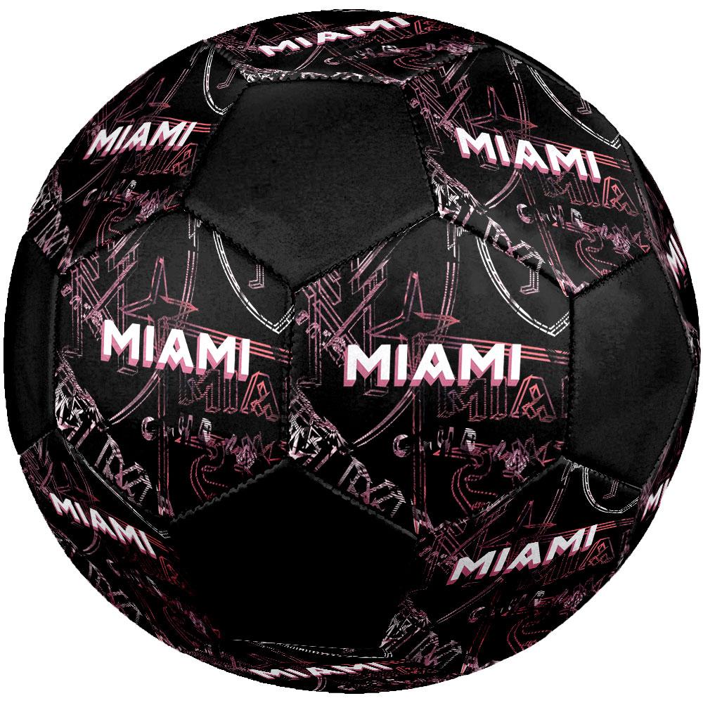 Inter Miami CF Size 5 Soccer Ball, Machine-Stitched PVC, Durable & High Bounce, All Ages Fit, fan merchandise, matches & outdoor use.