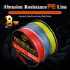PRO BEROS 8 Braided 100m Ample Power PE Fishing Line 5-color PE Line 3.0#-13# Braided PE Fishing Line