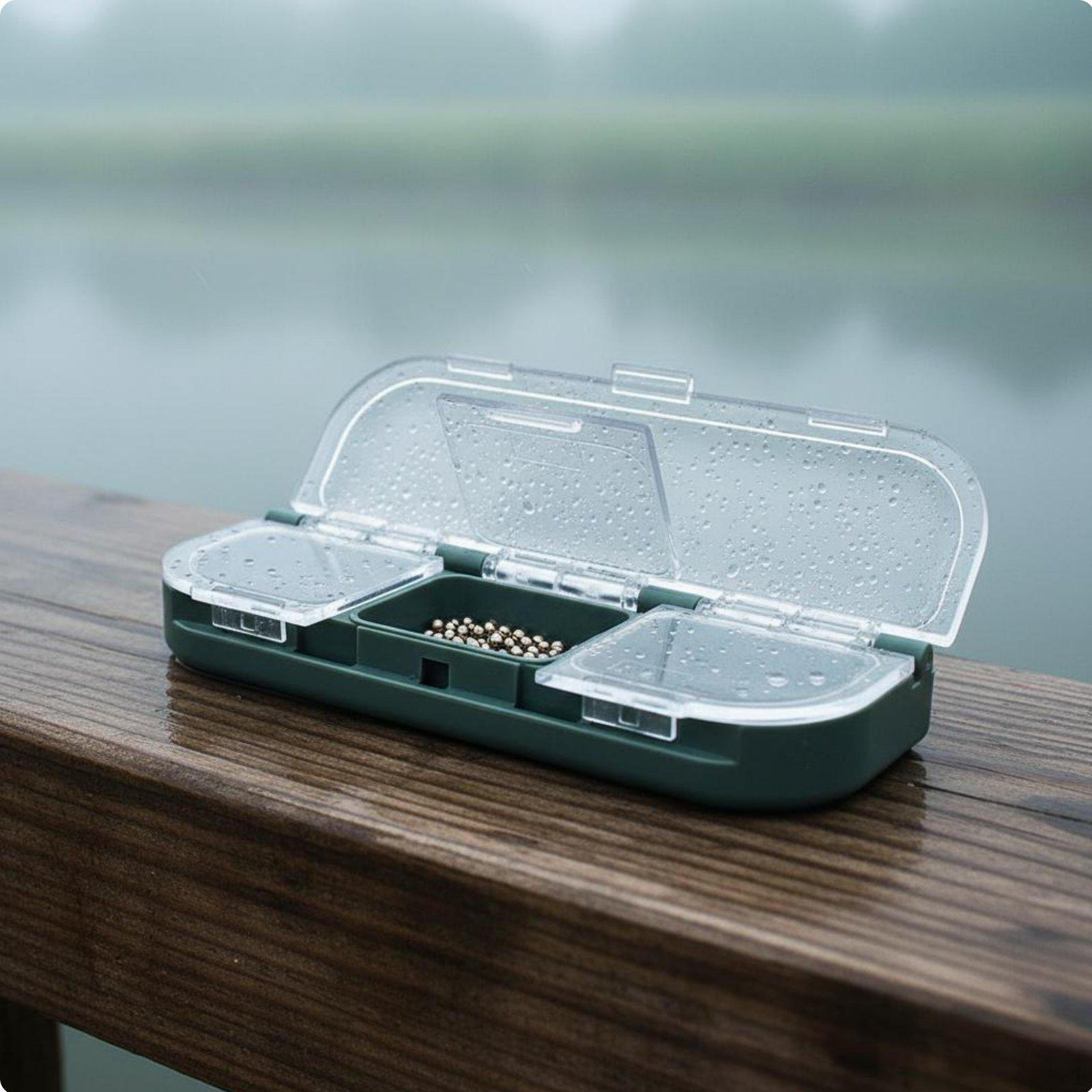 Waterproof Box Portable Fly Fishing Individual Compartments Lure Case for Anglers, Wading 6grid