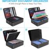 Multi-Layer File Organizer Box Waterproof Accordion File Folder File Storage Case  Business