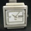 USED GENUINE VINTAGE SEIKO 5 AUTOMATIC JAPAN MENS WHITE DIAL WATCH A434284-2 R120-a434284