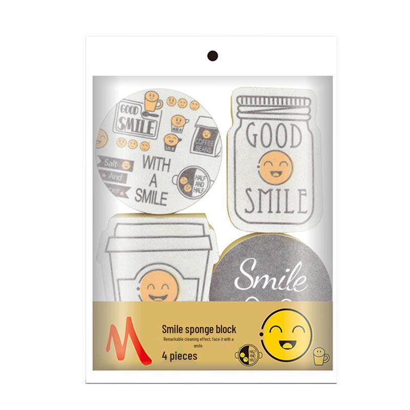 Smile Face Kitchen Cleaning Sponges