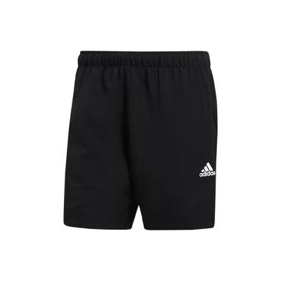 Solid Color Logo Straight Leg Sports Casual Shorts Men Shorts Black S17593
