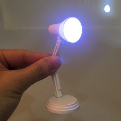 1/6 Scale White LED Desk Lamp Model Furniture for Hot Toys BJD Dollhouse Accessory Kids Pretend Play Toy