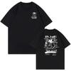 Unisex Women Cotton T-Shirt Japanese Kanji Funny Cat Printed T Shirt Harajuku Casual Short Sleeve Tshirt Streetwear Trend Tee Tops