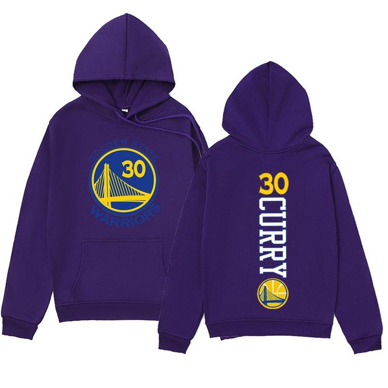 Herbst Winter Golden State Warriors Stephen Curry #30 Bedruckte Hoodies Lässig Warm Sport Langärmelig Herren und Damen Unisex Kapuzensweatshirts