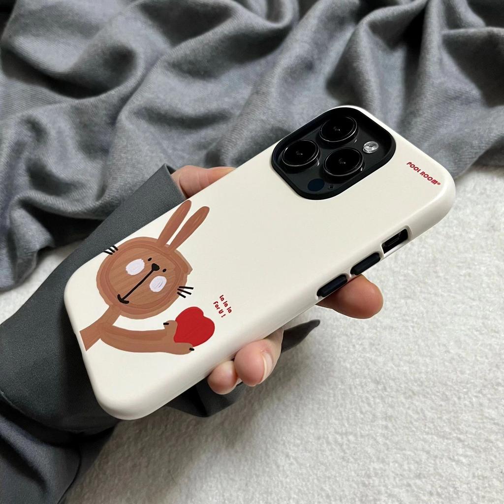 Love Bunny for Apple 17promax Cartoon Cute for IPhone16pro Lens All-Inclusive 15 New Style