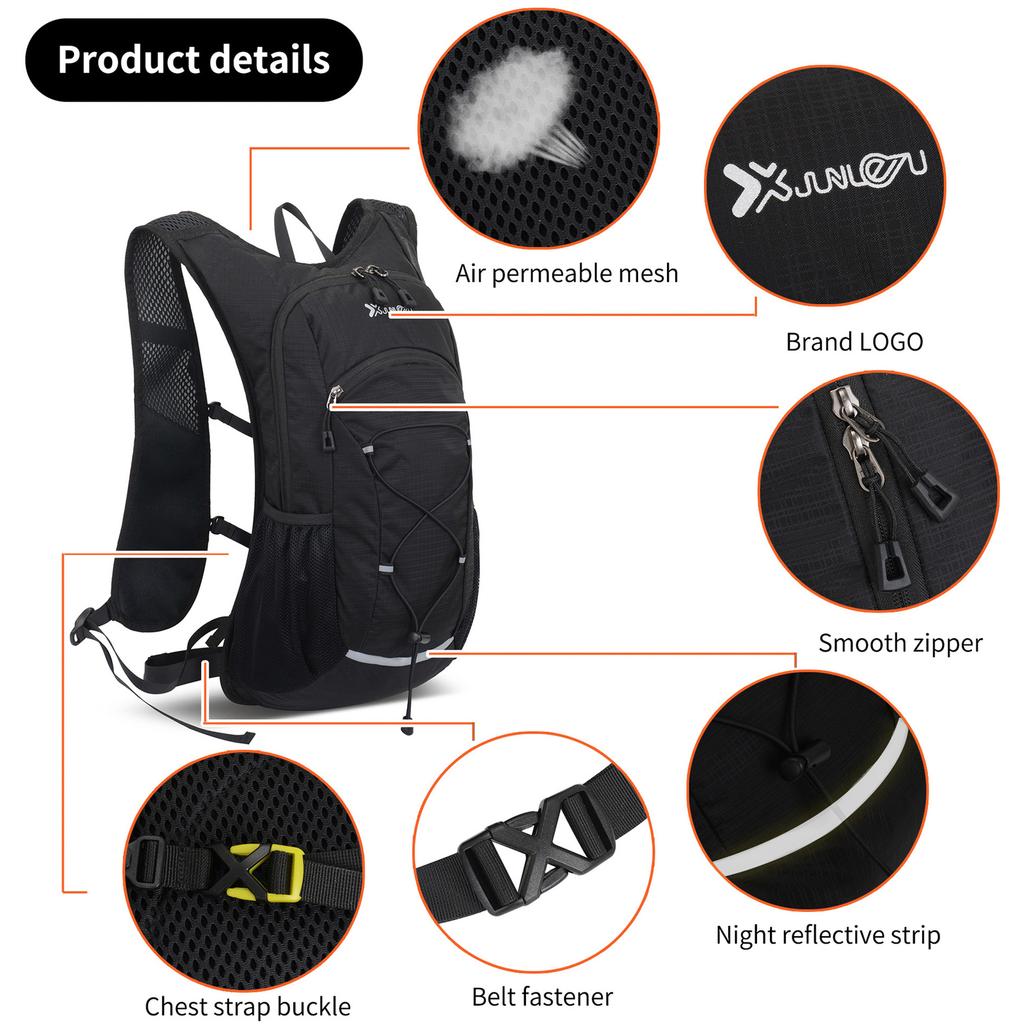 Hiking Backpack Waterproof Lightweight Travel Backpacks for Men Women Packable Sports Backpack with Water Bladder for Riding