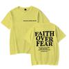 Faith Over Fear Christian T-shirts for Men Women Teen Boy Girl Summer Clothes Trendy Gift for Christian Faith Merch T-shirt Tops