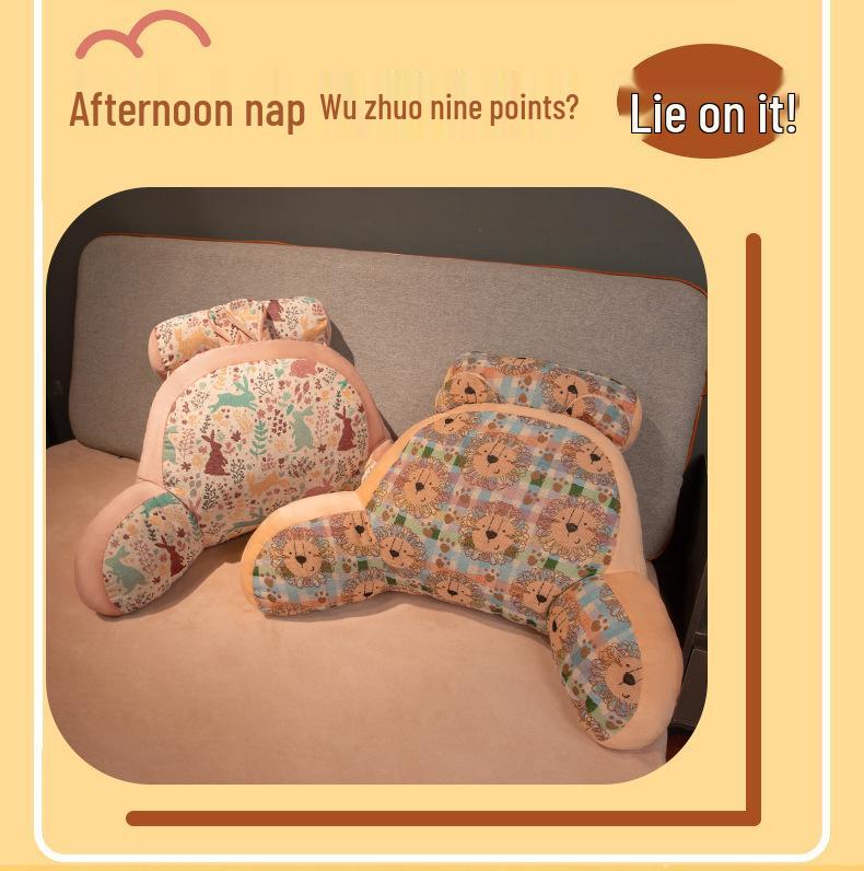 Retro Style Headboard Cushion: Soft Lumbar Support Pillow for Bed & Sofa