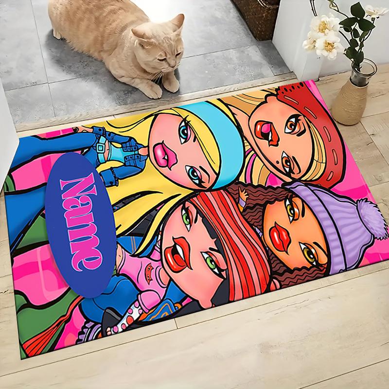 Custom Name Starlit Fashion Journey Carpet Rug Customizable Soft Washable Anti-Slip Home Living Room Sofa Mats Personalized Rug. 0909120