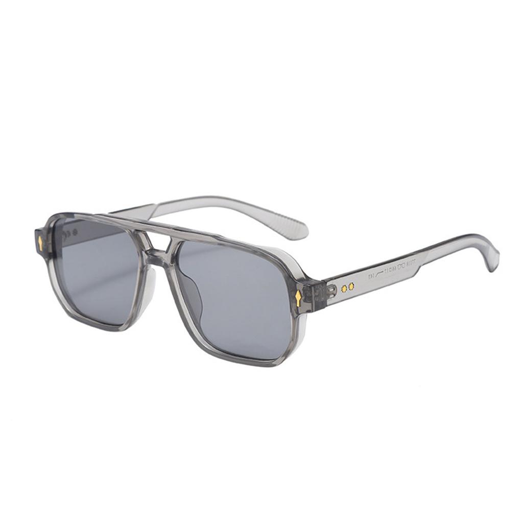 New Fashionable Men's Double Beam Sunglasses, Pilot's Retro Casual Driving Sunglasses, UV Protection