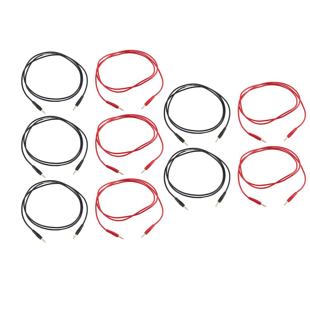 5 Sets Banana Test   Testing Cable Male To Male 2mm 30V AC 60V DC 10A Accessory Set Kit