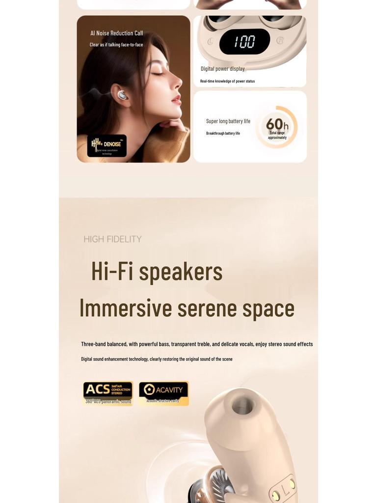 W932 True Wireless Sleep Earbuds: Ultra-Thin, Side-Sleep Comfort, Long Battery Life