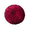 Velvet Pleated Round Pumpkin Pillow Couch Cushion Floor Pillow Home Decoration