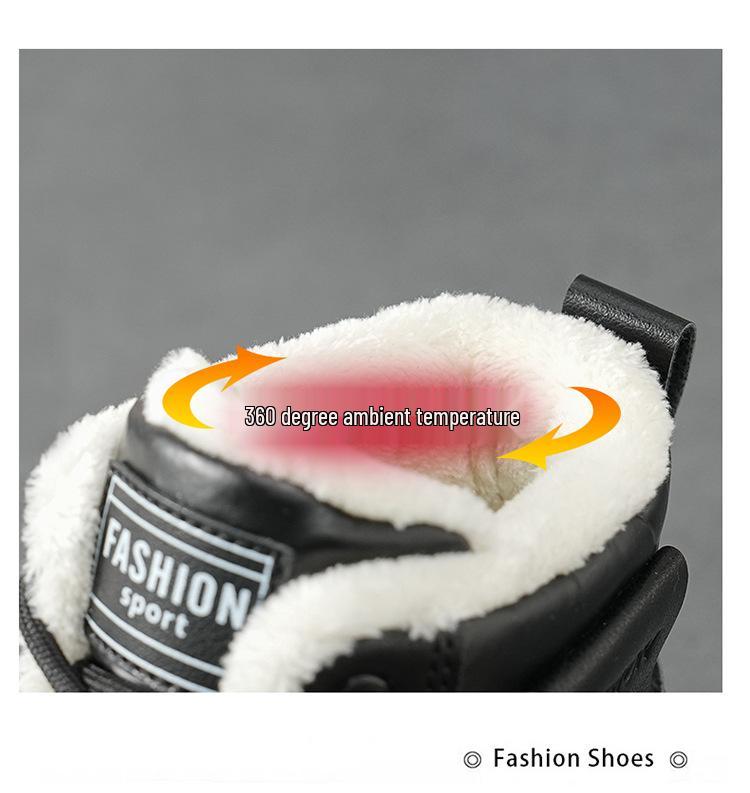 2023 Women's Versatile High-Top Snow Boots with Velvet Lining