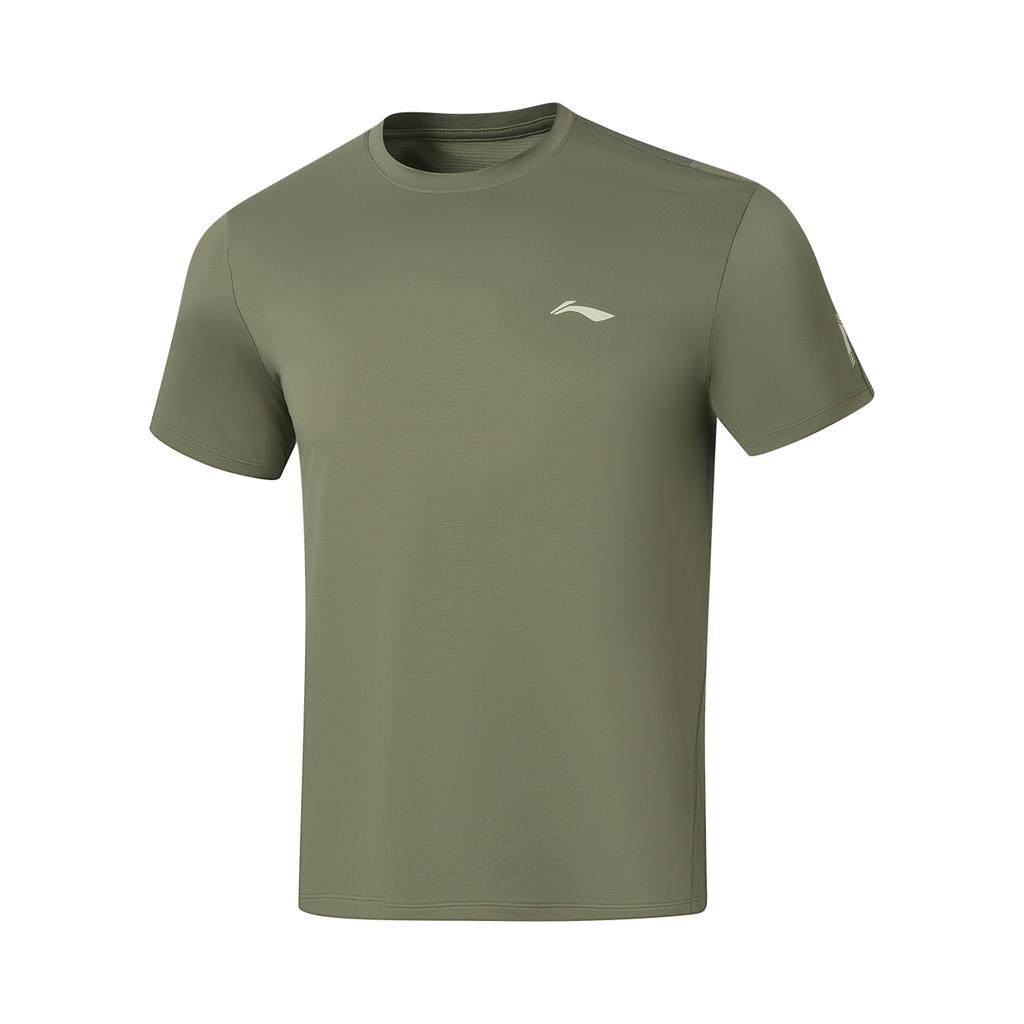 Li-Ning Fashion Round Neck Quick-Dry Soft Comfortable Short Sleeve T-Shirt Men tops ATSWA73-8