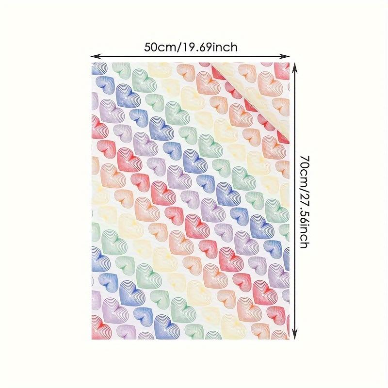 10 Pieces, Rainbow Love Party Decoration Wrap, Corrugated Rainbow Series Making Gift Wrap, Wrapping Paper, Tissue Paper, Bouquet Supplies