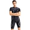 Li-Ning Professional Swimming Striped Quick-Dry Swim Trunks Men swimwear Black LSSR993