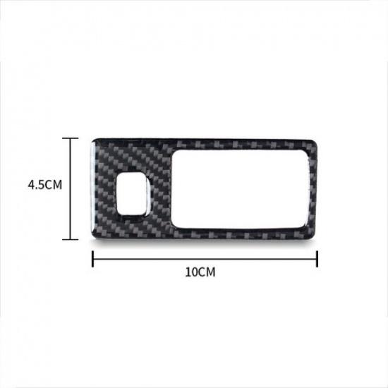 Carbon Fiber Car Headlight Switch Panel Cover Sticker For Mazda3 Axela 2014-2018