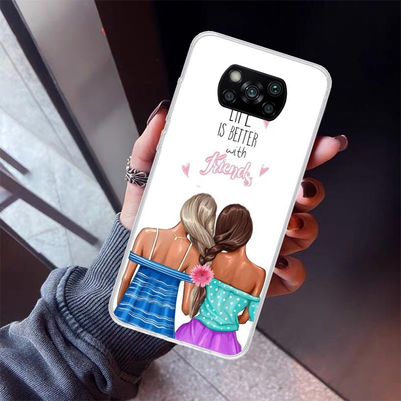 

Girls Best Friends Forever BFF Phone Case For Xiaomi Poco X7 X6 X5 Pro F7 Ultra Redmi 15C 15 13 13C 12 12C 10 10A 10C 9 9A 9C 9T Redmi 9C