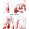 Transparent Nail Art Stamp Jelly Silicone Printing Nail Polish Stamping Template with Scraper French Manicure Stencil Tools