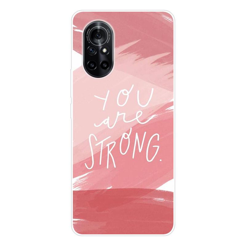 Copertina Silicone Trasparente Custodia Trasparente Per HUAWEI NOVA 8 SE - Cover In Silicone TPU Ultra Sottile, Antiurto, Anti-Graffio, Design Gattino Custodia Silicone TPU Antiurto