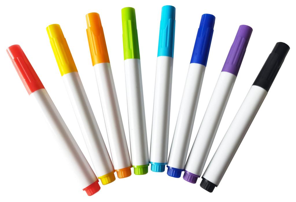 Dry erase markers for boards, 12 pcs.