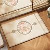 Modern Chinese Style Diatomite Floor Mat Entryway Kitchen Non-Slip Water Absorbent Easy Clean Square Rug