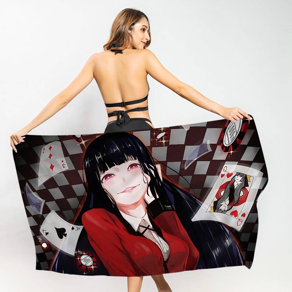 Comic K-kakegurui Microfiber Beach Towel Absorbent Quick Dry Soft Yoga Swimming Resort Mountain Climbing Towel