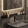 Wall Mounted U Shaped Countertop Storage Rack Water Drainage Kitchen Storage Rack  Bathroom
