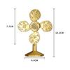 Chinese Fengshui Statues Good Luck Ornaments Golden Bullion Yuanbao Windmill Copper Miniature Wealth Living Room Office Decor