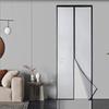 Moskitiera magnetyczna do drzwi osłona przed owadami 90x212cm czarna