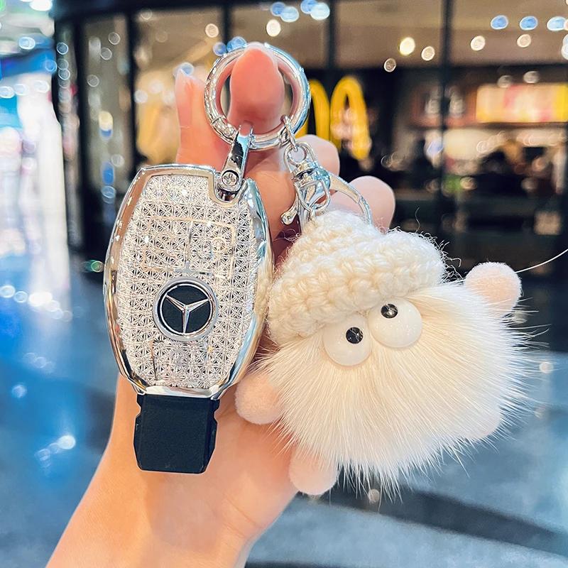 TXF4   Fashion Car Key Case Cover For Mercedes Benz A B C E Class GLS GLA GLK GLC CLS CLA AMG W204 W205 W212 W463 W176 Keychain Fob