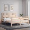 VidaXL Bed Frames with Headboard 160x200 Cm Solid Wood 3194581
