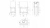 Steel fireplace KRATKI MBA right 17 kW Ø 200 Lift-up self closing door
