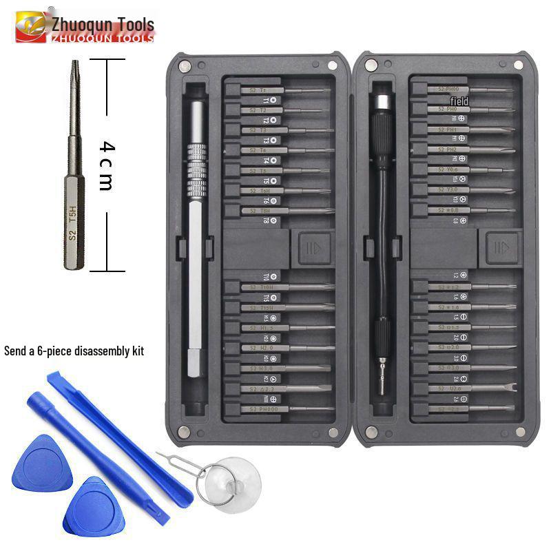 30-in-1 Magnetic S2 Screwdriver Set for Electronics & Watch Repair