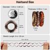 Élastiques à Cheveux Spirale - JESSLAB - 20Pcs - Doux pour Cheveux - Non Absorbants - Réutilisables
