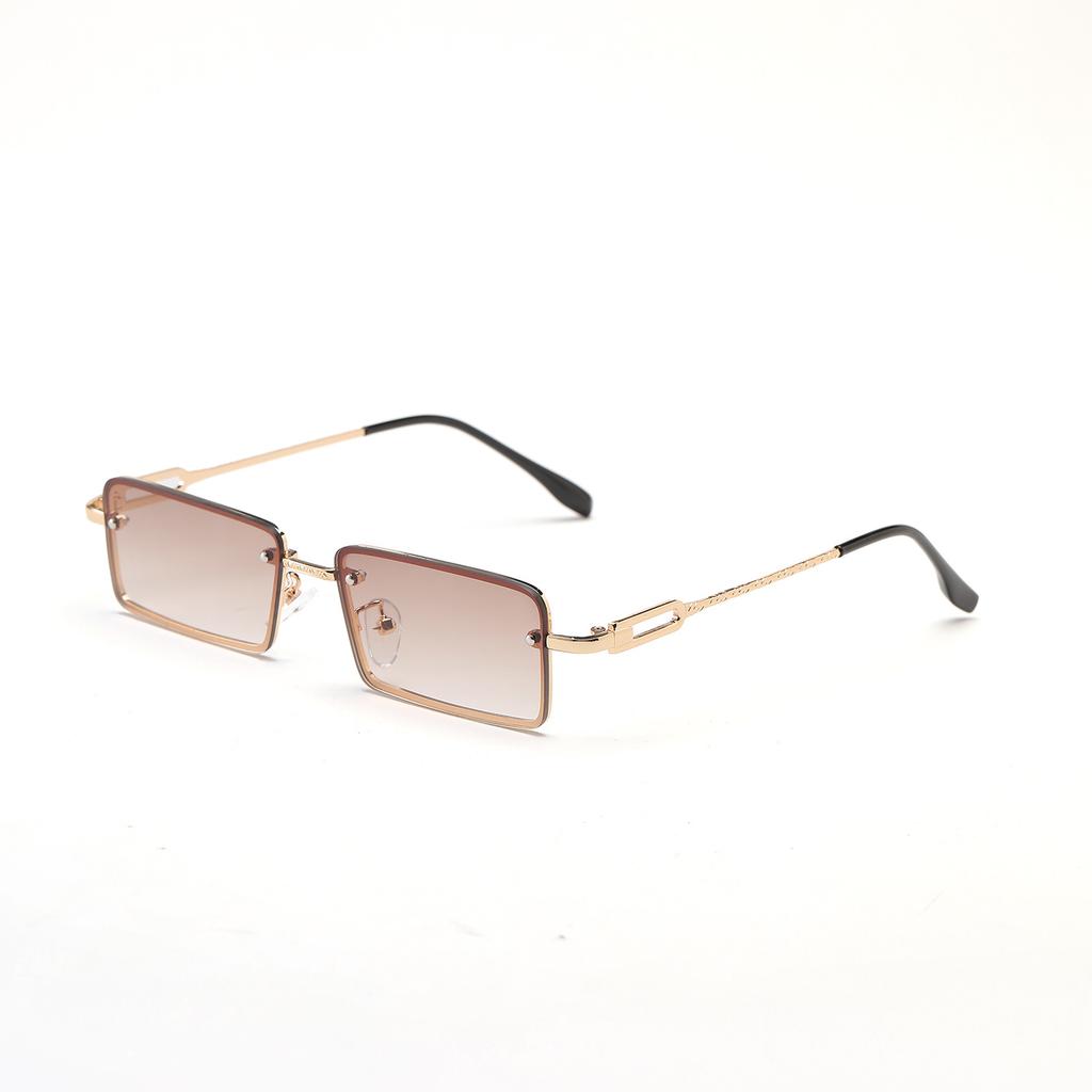 Glasses 9171 Square Small Frame Gradual Change Retro Diamond Popular Sunglasses Women, Sunglasses Men
