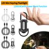 1200LM Super Bright Mini Keyring Torch LED Rechargeable Waterproof Mini LED Torch for Outdoor Camping