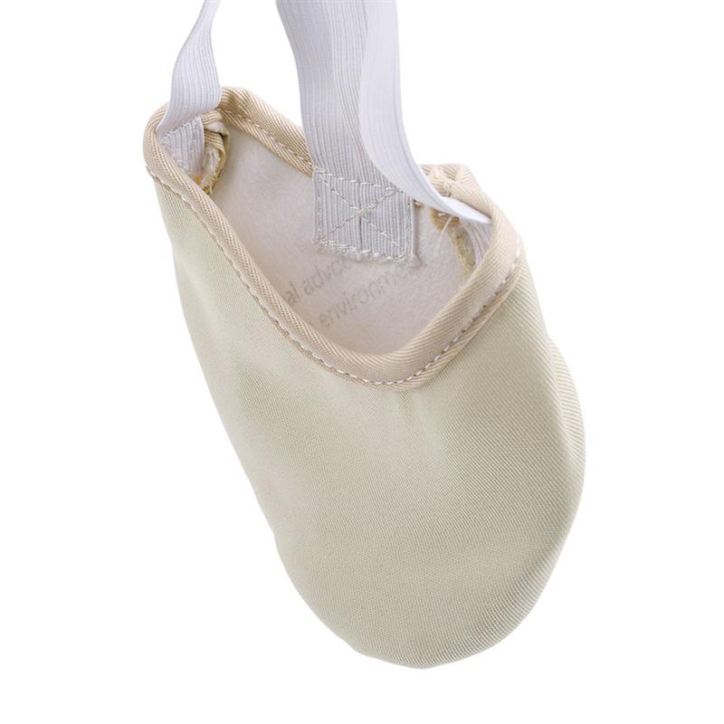 1 Pair Rhythmic Gymnastic Shoes Ballet Shoe For Girls Women Ballets Flat Shoelaces Free Slipper Elastic Half Dance Modern Belly