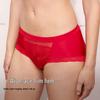 Manifen Lucky Red Lace Mid-Waist Briefs