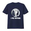 I Pee Outside Love Peeing Funny Camping T Shirt vintage Washed Stylish Breathable Comfortable Versatile graphic homme Soft
