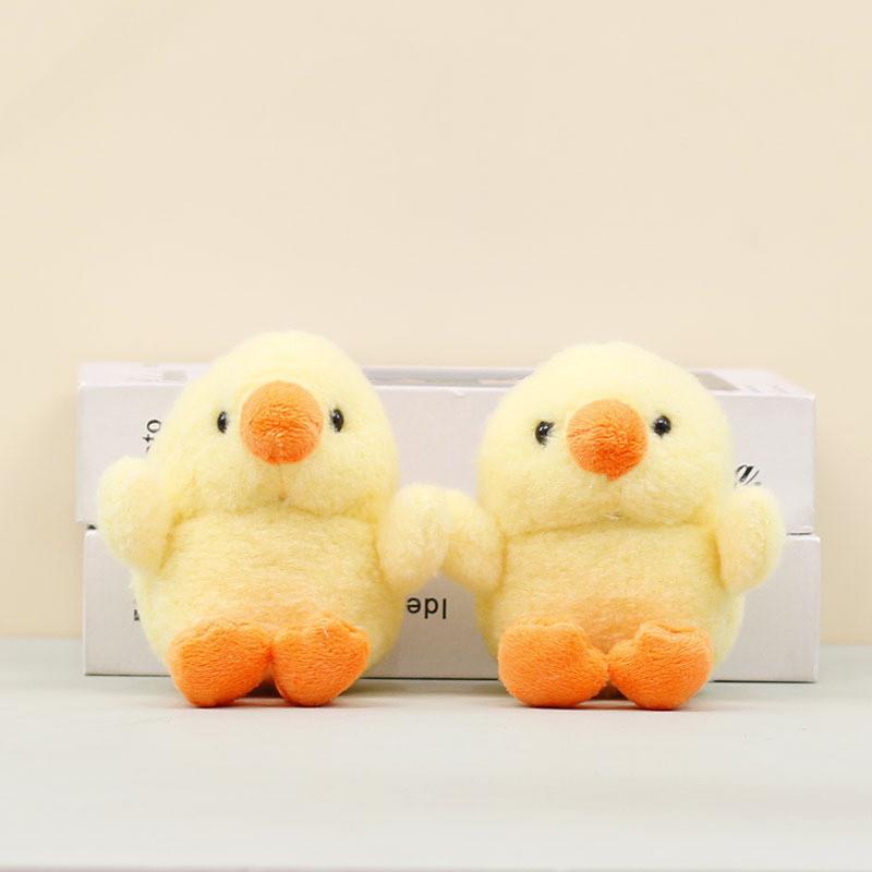 Adorable Small Yellow Chicken Plush Doll With Key Holder For Kids And Teens