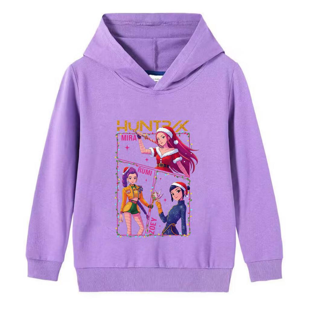 Frohe Weihnachten! Hexenjagd Mädchen und Jungen Kapuzenpullover, Neuartiger Weihnachts-Pullover, Feiertags-Pullover, Sweatshirt