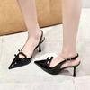 2025 Summer High Heel Women Sandals Fashion Butterfly-knot Dress Singbacks Pumps Elegant Party Wedding Female Shoes